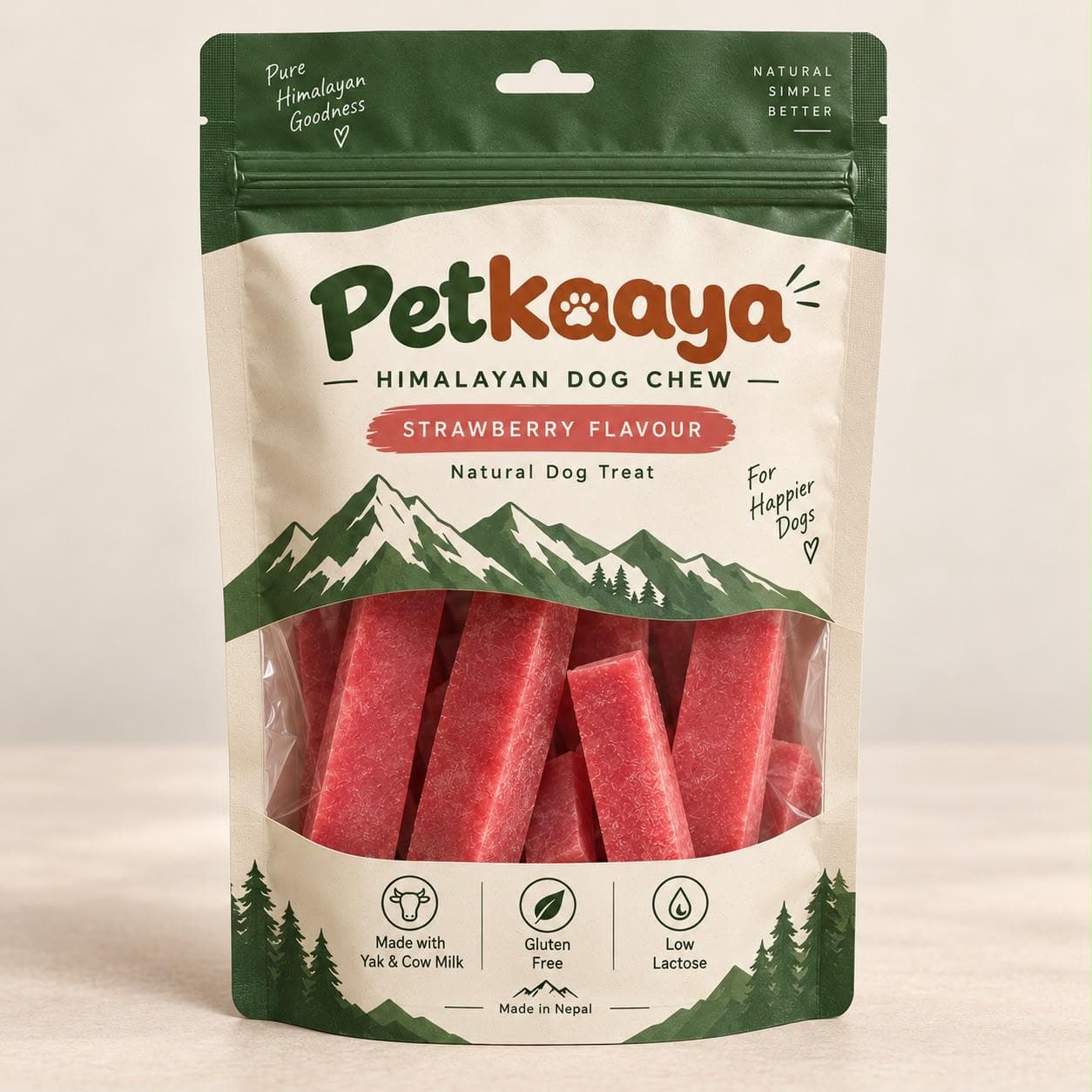 Custom OEM dog chew packaging service — Petkaaya Nepal
