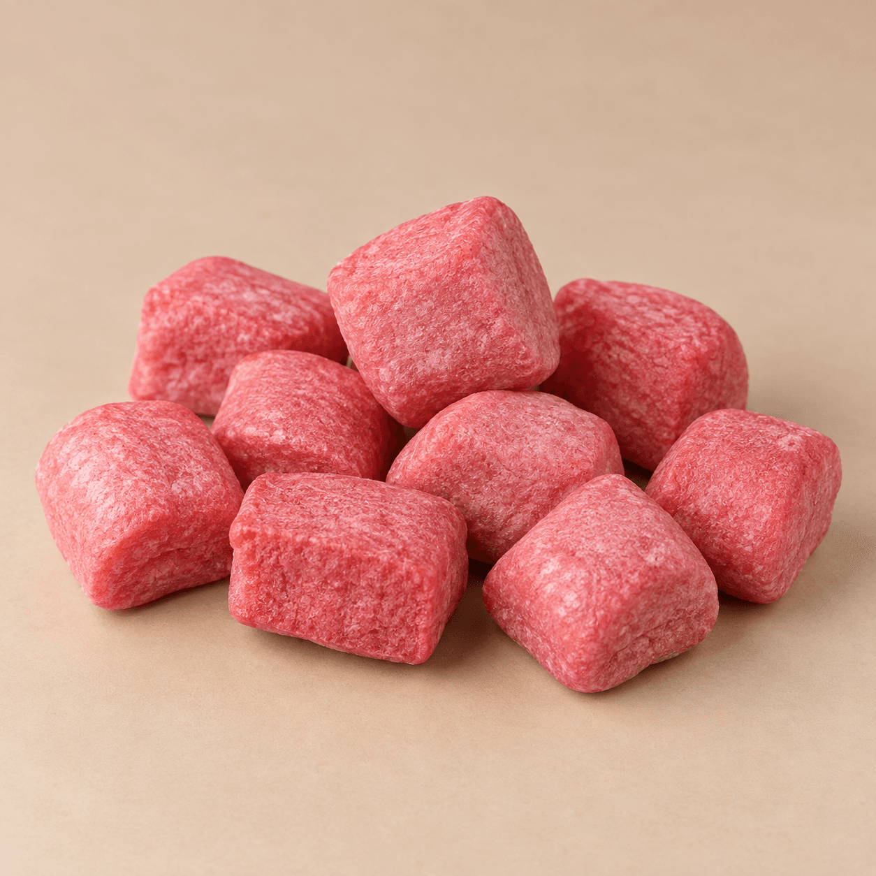 Strawberry Himalayan Puffed Nuggets - Handmade Felt Product from Nepal