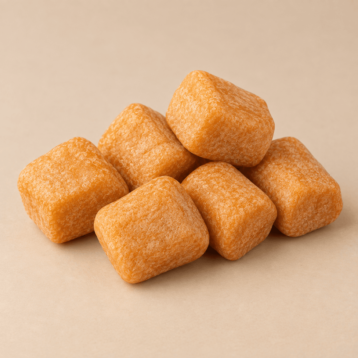 Pumpkin Himalayan Puffed Nuggets - Handmade Felt Product from Nepal