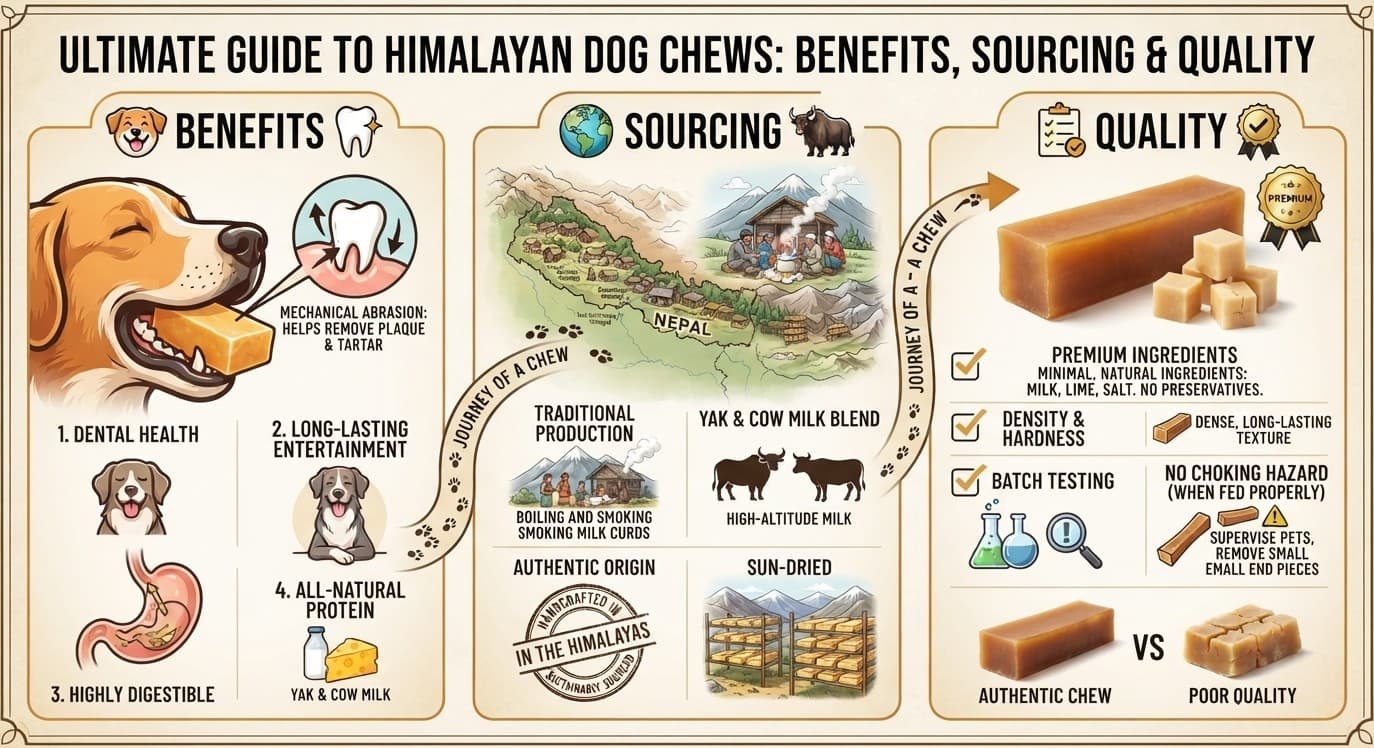 Ultimate Guide to Himalayan Dog Chews: Benefits, Sourcing & Quality - Petkaaya Himalayan Pet Journal